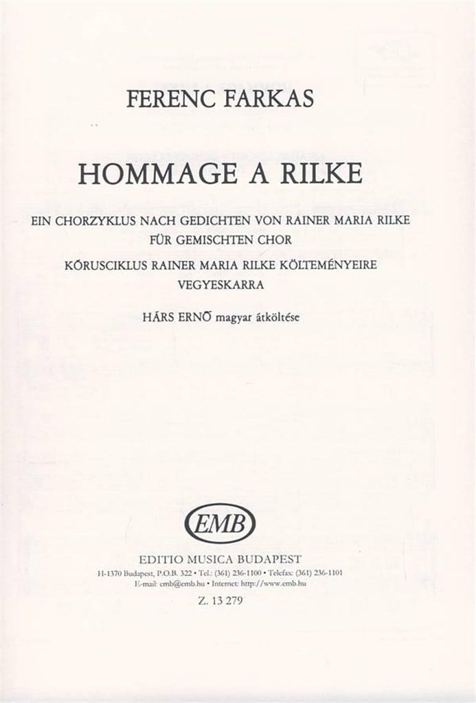 Hommage A Rilke